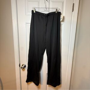 Tek Gear Activewear Pants Black Blue Stripe Drawstring XL NWT